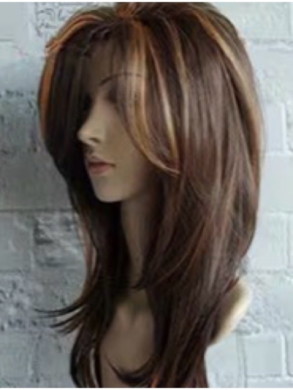 ANESHE Women's Long Layered Hair Wig